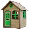 AXI Julia Maison Enfant En Bois FSC | Maison De Jeux Pour L'extérieur / Jardin En Marron & Vert | Maisonnette / Cabane De Jeu Avec Des Fenêtres - Marron