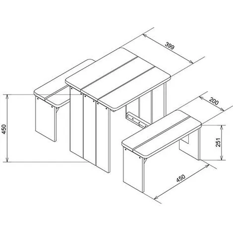 AXI ZidZed Table Picnic Enfant En Bois | Banc Pique Nique Pour Enfants - Marron 3 AXI ZidZed Table Picnic Enfant En Bois | Banc Pique Nique Pour Enfants - Marron – Image 3