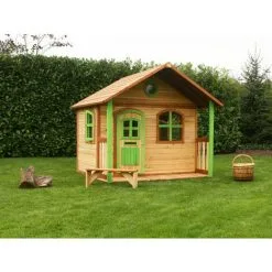 AXI Milan Maison Enfant En Bois FSC | Maison De Jeux Pour L'extérieur / Jardin En Marron & Vert | Maisonnette / Cabane De Jeu Avec Des Fenêtres - Marron 8 AXI Milan Maison Enfant En Bois FSC | Maison De Jeux Pour L'extérieur / Jardin En Marron & Vert | Maisonnette / Cabane De Jeu Avec Des Fenêtres - Marron -Axi Soldes Boutique 11027140 4