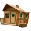 AXI Lisa Maison Enfant En Bois FSC | Maison De Jeux Pour L'extérieur / Jardin En Marron & Vert | Maisonnette / Cabane De Jeu Avec Des Fenêtres Et Véranda - Marron