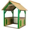 AXI Jane Maison Enfant En Bois FSC | Maison De Jeux Pour L'extérieur / Jardin En Marron & Vert | Maisonnette / Cabane De Jeu - Marron