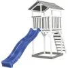 AXI Beach Tower Aire De Jeux Avec Toboggan En Bleu & Bac à Sable | Grande Maison Enfant Extérieur En Gris & Blanc | Cabane De Jeu En Bois FSC - Gris