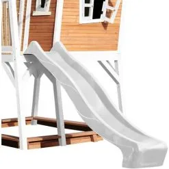 AXI Max Maison Enfant Avec Bac à Sable & Toboggan Blanc | Aire De Jeux Pour L'extérieur En Marron & Blanc | Maisonnette / Cabane De Jeu En Bois FSC - Marron -Axi Soldes Boutique 18376349 4