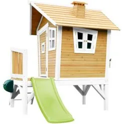 AXI Robin Maison Enfant Avec Toboggan Vert Clair | Aire De Jeux Pour L'extérieur En Marron & Blanc | Maisonnette / Cabane De Jeu En Bois FSC - Marron 8 AXI Robin Maison Enfant Avec Toboggan Vert Clair | Aire De Jeux Pour L'extérieur En Marron & Blanc | Maisonnette / Cabane De Jeu En Bois FSC - Marron -Axi Soldes Boutique 18376350 4