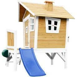 AXI Robin Maison Enfant Avec Toboggan Bleu | Aire De Jeux Pour L'extérieur En Marron & Blanc | Maisonnette / Cabane De Jeu En Bois FSC - Marron 8 AXI Robin Maison Enfant Avec Toboggan Bleu | Aire De Jeux Pour L'extérieur En Marron & Blanc | Maisonnette / Cabane De Jeu En Bois FSC - Marron -Axi Soldes Boutique 18376352 4