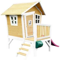 AXI Robin Maison Enfant Avec Toboggan Violet | Aire De Jeux Pour L'extérieur En Marron & Blanc | Maisonnette / Cabane De Jeu En Bois FSC - Marron 7 AXI Robin Maison Enfant Avec Toboggan Violet | Aire De Jeux Pour L'extérieur En Marron & Blanc | Maisonnette / Cabane De Jeu En Bois FSC - Marron -Axi Soldes Boutique 18376353 3
