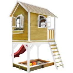AXI Sarah Maison Enfant Avec Bac à Sable & Toboggan Rouge | Aire De Jeux Pour L'extérieur En Marron & Blanc | Maisonnette / Cabane De Jeu En Bois FSC - Marron 8 AXI Sarah Maison Enfant Avec Bac à Sable & Toboggan Rouge | Aire De Jeux Pour L'extérieur En Marron & Blanc | Maisonnette / Cabane De Jeu En Bois FSC - Marron -Axi Soldes Boutique 18376355 4