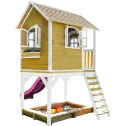AXI Sarah Maison Enfant Avec Bac à Sable & Toboggan Rose | Aire De Jeux Pour L'extérieur En Marron & Blanc | Maisonnette / Cabane De Jeu En Bois FSC - Marron 8 AXI Sarah Maison Enfant Avec Bac à Sable & Toboggan Rose | Aire De Jeux Pour L'extérieur En Marron & Blanc | Maisonnette / Cabane De Jeu En Bois FSC - Marron -Axi Soldes Boutique 18376357 4