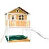AXI Marc Maison Enfant Avec Bac à Sable & Toboggan Blanc | Aire De Jeux Pour L'extérieur En Marron & Blanc | Maisonnette / Cabane De Jeu En Bois FSC - Marron