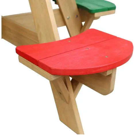 AXI UFO Table De Pique Nique Ronde Pour Enfants En Bois | Table Ronde Enfant Pour Le Jardin Multicouleur Avec 4 Sièges - Marron 4 AXI UFO Table De Pique Nique Ronde Pour Enfants En Bois | Table Ronde Enfant Pour Le Jardin Multicouleur Avec 4 Sièges - Marron – Image 4
