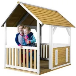 AXI Forest Maison Enfant En Bois FSC | Maison De Jeux Pour L'extérieur / Jardin En Marron & Blanc | Maisonnette / Cabane De Jeu Avec Véranda - Marron 7 AXI Forest Maison Enfant En Bois FSC | Maison De Jeux Pour L'extérieur / Jardin En Marron & Blanc | Maisonnette / Cabane De Jeu Avec Véranda - Marron -Axi Soldes Boutique 30328985 3