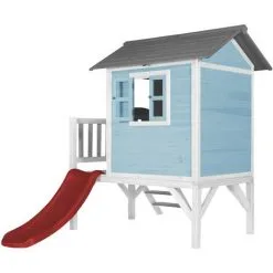 AXI Maison Enfant Beach Lodge XL En Bleu Avec Toboggan En Rouge | Maison De Jeux En Bois FFC Pour Les Enfants | Maisonnette / Cabane De Jeu Pour Le Jardin - Bleu 7 AXI Maison Enfant Beach Lodge XL En Bleu Avec Toboggan En Rouge | Maison De Jeux En Bois FFC Pour Les Enfants | Maisonnette / Cabane De Jeu Pour Le Jardin - Bleu -Axi Soldes Boutique 30353866 3