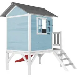 AXI Maison Enfant Beach Lodge XL En Bleu Avec Toboggan En Rouge | Maison De Jeux En Bois FFC Pour Les Enfants | Maisonnette / Cabane De Jeu Pour Le Jardin - Bleu 8 AXI Maison Enfant Beach Lodge XL En Bleu Avec Toboggan En Rouge | Maison De Jeux En Bois FFC Pour Les Enfants | Maisonnette / Cabane De Jeu Pour Le Jardin - Bleu -Axi Soldes Boutique 30353866 4