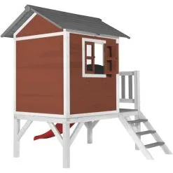 AXI Maison Enfant Beach Lodge XL En Rouge Avec Toboggan En Rouge | Maison De Jeux En Bois FFC Pour Les Enfants | Maisonnette / Cabane De Jeu Pour Le Jardin - Rouge 8 AXI Maison Enfant Beach Lodge XL En Rouge Avec Toboggan En Rouge | Maison De Jeux En Bois FFC Pour Les Enfants | Maisonnette / Cabane De Jeu Pour Le Jardin - Rouge -Axi Soldes Boutique 30353873 4