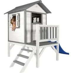 AXI Maison Enfant Beach Lodge XL En Blanc Avec Toboggan En Bleu | Maison De Jeux En Bois FFC Pour Les Enfants | Maisonnette / Cabane De Jeu Pour Le Jardin - Blanc 8 AXI Maison Enfant Beach Lodge XL En Blanc Avec Toboggan En Bleu | Maison De Jeux En Bois FFC Pour Les Enfants | Maisonnette / Cabane De Jeu Pour Le Jardin - Blanc -Axi Soldes Boutique 30353880 4