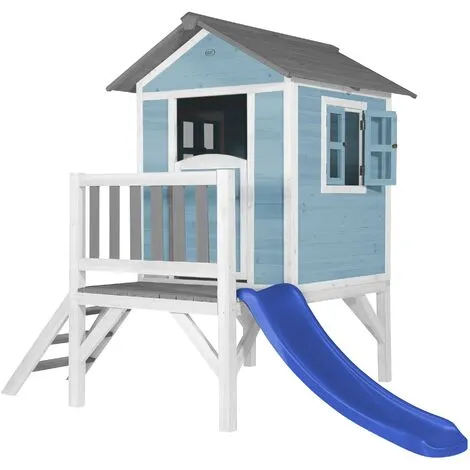 AXI Maison Enfant Beach Lodge XL En Bleu Avec Toboggan En Bleu | Maison De Jeux En Bois FFC Pour Les Enfants | Maisonnette / Cabane De Jeu Pour Le Jardin - Bleu 1 AXI Maison Enfant Beach Lodge XL En Bleu Avec Toboggan En Bleu | Maison De Jeux En Bois FFC Pour Les Enfants | Maisonnette / Cabane De Jeu Pour Le Jardin - Bleu