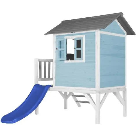 AXI Maison Enfant Beach Lodge XL En Bleu Avec Toboggan En Bleu | Maison De Jeux En Bois FFC Pour Les Enfants | Maisonnette / Cabane De Jeu Pour Le Jardin - Bleu 3 AXI Maison Enfant Beach Lodge XL En Bleu Avec Toboggan En Bleu | Maison De Jeux En Bois FFC Pour Les Enfants | Maisonnette / Cabane De Jeu Pour Le Jardin - Bleu – Image 3