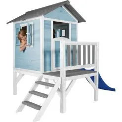 AXI Maison Enfant Beach Lodge XL En Bleu Avec Toboggan En Bleu | Maison De Jeux En Bois FFC Pour Les Enfants | Maisonnette / Cabane De Jeu Pour Le Jardin - Bleu 9 AXI Maison Enfant Beach Lodge XL En Bleu Avec Toboggan En Bleu | Maison De Jeux En Bois FFC Pour Les Enfants | Maisonnette / Cabane De Jeu Pour Le Jardin - Bleu -Axi Soldes Boutique 30353881 5