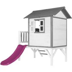 AXI Maison Enfant Beach Lodge XL En Blanc Avec Toboggan En Violet | Maison De Jeux En Bois FFC Pour Les Enfants | Maisonnette / Cabane De Jeu Pour Le Jardin - Blanc 7 AXI Maison Enfant Beach Lodge XL En Blanc Avec Toboggan En Violet | Maison De Jeux En Bois FFC Pour Les Enfants | Maisonnette / Cabane De Jeu Pour Le Jardin - Blanc -Axi Soldes Boutique 30353884 3