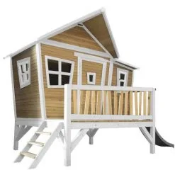 AXI Emma Maison Enfant Avec Toboggan Gris | Aire De Jeux Pour L'extérieur En Marron & Blanc | Maisonnette / Cabane De Jeu En Bois FSC - Marron 8 AXI Emma Maison Enfant Avec Toboggan Gris | Aire De Jeux Pour L'extérieur En Marron & Blanc | Maisonnette / Cabane De Jeu En Bois FSC - Marron -Axi Soldes Boutique 30353933 4