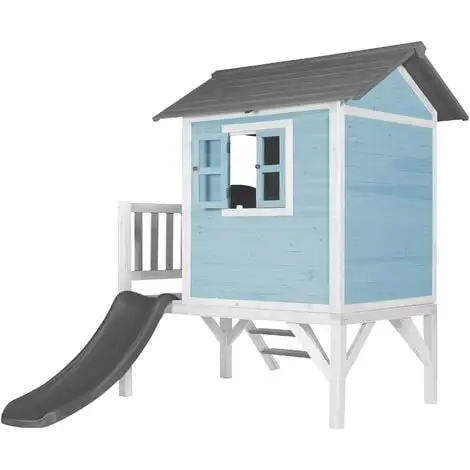 AXI Maison Enfant Beach Lodge XL En Bleu Avec Toboggan En Gris | Maison De Jeux En Bois FFC Pour Les Enfants | Maisonnette / Cabane De Jeu Pour Le Jardin - Bleu 3 AXI Maison Enfant Beach Lodge XL En Bleu Avec Toboggan En Gris | Maison De Jeux En Bois FFC Pour Les Enfants | Maisonnette / Cabane De Jeu Pour Le Jardin - Bleu – Image 3