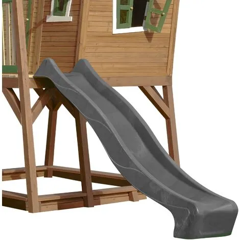 AXI Max Maison Enfant Avec Bac à Sable & Toboggan Gris | Aire De Jeux Pour L'extérieur En Marron & Vert | Maisonnette / Cabane De Jeu En Bois FSC - Marron 4 AXI Max Maison Enfant Avec Bac à Sable & Toboggan Gris | Aire De Jeux Pour L'extérieur En Marron & Vert | Maisonnette / Cabane De Jeu En Bois FSC - Marron – Image 4