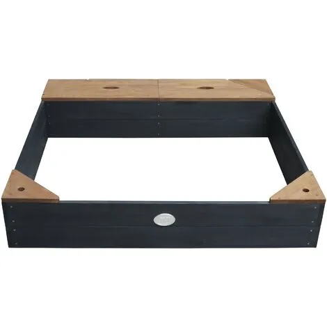 AXI Amy Bac à Sable Enfant | Bac à Sable Pour Enfants En Bois Avec Banc, Bâche & Rangements | Anthracite / Marron | 115 X 115 Cm - Gris 2 AXI Amy Bac à Sable Enfant | Bac à Sable Pour Enfants En Bois Avec Banc, Bâche & Rangements | Anthracite / Marron | 115 X 115 Cm - Gris – Image 2