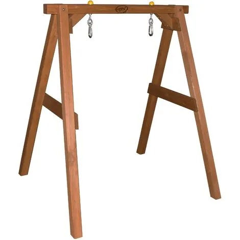 AXI Balançoire Pour Bébé Avec Cadre En Bois Brun Pour Le Jardin | Balançoire D'extérieur Pour Les Bébés | Pour Les Enfants à Partir De 9 Mois | Siège De Balançoire En Gris Et Blanc - Marron 2 AXI Balançoire Pour Bébé Avec Cadre En Bois Brun Pour Le Jardin | Balançoire D'extérieur Pour Les Bébés | Pour Les Enfants à Partir De 9 Mois | Siège De Balançoire En Gris Et Blanc - Marron – Image 2