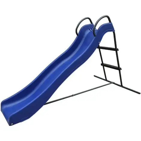 AXI Toboggan Sur Pied AXI Avec Connexion D'eau 180cm Bleu & Anthracite | Toboggan De Jardin En Métal Et Plastique - Bleu 1 AXI Toboggan Sur Pied AXI Avec Connexion D'eau 180cm Bleu & Anthracite | Toboggan De Jardin En Métal Et Plastique - Bleu