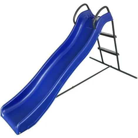 AXI Toboggan Sur Pied AXI Avec Connexion D'eau 180cm Bleu & Anthracite | Toboggan De Jardin En Métal Et Plastique - Bleu 2 AXI Toboggan Sur Pied AXI Avec Connexion D'eau 180cm Bleu & Anthracite | Toboggan De Jardin En Métal Et Plastique - Bleu – Image 2