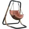 AXI Capri Chaise Suspendue Sur Pied En Bois | Fauteuil / Siège Suspendu Suspendu Avec Support Pour Le Jardin | Balançoire En Marron Pour L'extérieur Pour 1 Personne | Chargement Jusqu'à 150 Kg - Marron