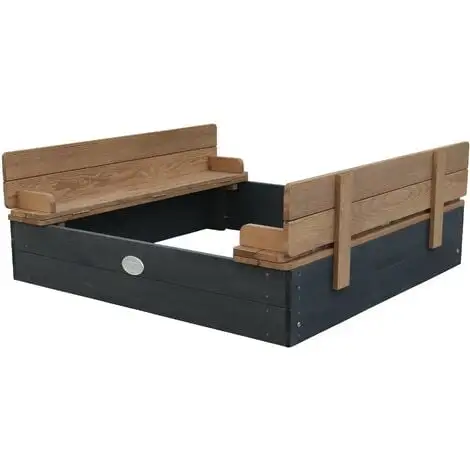AXI Ella Bac à Sable Enfant Anthracite & Marron | Bac à Sable Pour Enfants En Bois FSC Avec Couvercle & Banc | 100 X 95 Cm - Noir 1 AXI Ella Bac à Sable Enfant Anthracite & Marron | Bac à Sable Pour Enfants En Bois FSC Avec Couvercle & Banc | 100 X 95 Cm - Noir