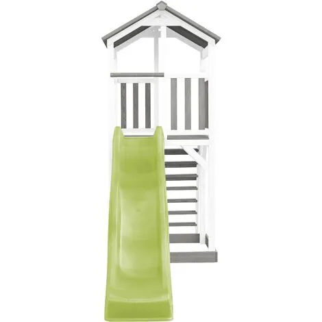 AXI Beach Tower Aire De Jeux Avec Toboggan En Vert Clair & Bac à Sable | Grande Maison Enfant Extérieur En Gris & Blanc | Cabane De Jeu En Bois FSC - Gris 2 AXI Beach Tower Aire De Jeux Avec Toboggan En Vert Clair & Bac à Sable | Grande Maison Enfant Extérieur En Gris & Blanc | Cabane De Jeu En Bois FSC - Gris – Image 2