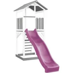 AXI Beach Tower Aire De Jeux Avec Toboggan En Violet & Bac à Sable | Grande Maison Enfant Extérieur En Gris & Blanc | Cabane De Jeu En Bois FSC - Gris 7 AXI Beach Tower Aire De Jeux Avec Toboggan En Violet & Bac à Sable | Grande Maison Enfant Extérieur En Gris & Blanc | Cabane De Jeu En Bois FSC - Gris -Axi Soldes Boutique 35815875 3