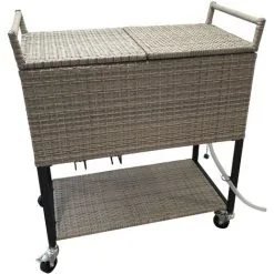 AXI Retro Cooler Wicker Marron | Réfrigérateur De Boissons Mobile Pour L'extérieur / Le Jardin | Glacière 76 Litre - Marron 9 AXI Retro Cooler Wicker Marron | Réfrigérateur De Boissons Mobile Pour L'extérieur / Le Jardin | Glacière 76 Litre - Marron -Axi Soldes Boutique 35933083 5