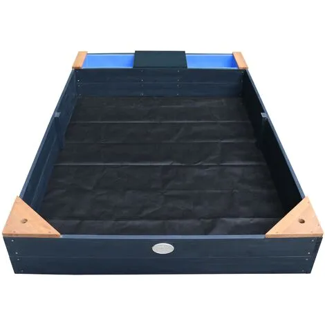 AXI Kelly Bac à Sable En Bois Avec Banc Et Récipients Pour L'eau | Bac à Sable Pour Enfants En Anthracite Et Brun | 180 X 115 Cm - Gris 3 AXI Kelly Bac à Sable En Bois Avec Banc Et Récipients Pour L'eau | Bac à Sable Pour Enfants En Anthracite Et Brun | 180 X 115 Cm - Gris – Image 3