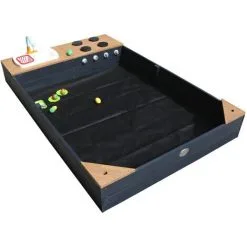 AXI Kelly Bac à Sable En Bois Avec Banc Et Jeux De Cuisine Avec évier | Bac à Sable Pour Enfants En Anthracite Et Brun | 180 X 115 Cm - Gris -Axi Soldes Boutique 36348235 3