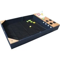 AXI Kelly Bac à Sable En Bois Avec Banc Et Jeux De Cuisine Avec évier | Bac à Sable Pour Enfants En Anthracite Et Brun | 180 X 115 Cm - Gris -Axi Soldes Boutique 36348235 4