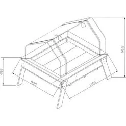 AXI Linda Table De Culture En Bois Avec Bac & Voile De Jardin | Potager Sur Pied / Jardinière Avec Serre En Marron - Marron 7 AXI Linda Table De Culture En Bois Avec Bac & Voile De Jardin | Potager Sur Pied / Jardinière Avec Serre En Marron - Marron -Axi Soldes Boutique 37244874 3