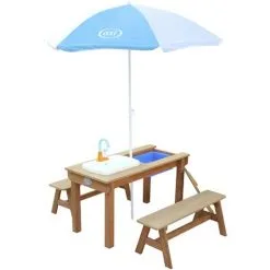 AXI Dennis Table Sable Et Eau En Bois Marron | Table D'eau Avec Couvercle, Boîtes De Rangement, Parasol & Jeu évier De Cuisine | Table De Jeu Enfant à Eau Pour Le Jardin - Marron 7 AXI Dennis Table Sable Et Eau En Bois Marron | Table D'eau Avec Couvercle, Boîtes De Rangement, Parasol & Jeu évier De Cuisine | Table De Jeu Enfant à Eau Pour Le Jardin - Marron -Axi Soldes Boutique 37486414 3