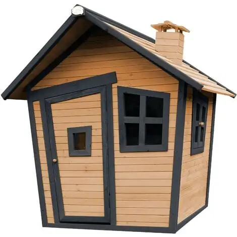 AXI Alice Maison Enfant En Bois FSC | Maison De Jeux Pour L'extérieur / Jardin En Anthracite & Marron | Maisonnette / Cabane De Jeu Avec Des Fenêtres - Gris 1 AXI Alice Maison Enfant En Bois FSC | Maison De Jeux Pour L'extérieur / Jardin En Anthracite & Marron | Maisonnette / Cabane De Jeu Avec Des Fenêtres - Gris