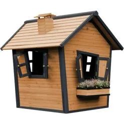 AXI Alice Maison Enfant En Bois FSC | Maison De Jeux Pour L'extérieur / Jardin En Anthracite & Marron | Maisonnette / Cabane De Jeu Avec Des Fenêtres - Gris 7 AXI Alice Maison Enfant En Bois FSC | Maison De Jeux Pour L'extérieur / Jardin En Anthracite & Marron | Maisonnette / Cabane De Jeu Avec Des Fenêtres - Gris -Axi Soldes Boutique 51231260 3