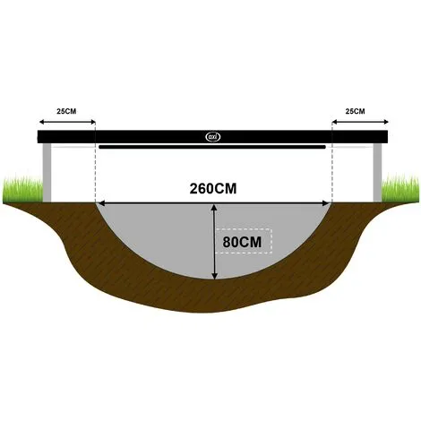 AXI Boston Trampoline Rond Avec Filet Ø 305 Cm En Vert | Trampoline Inground / Enterré & Onground Pour Enfants | Pour Le Jardin / L'extérieur - Vert 4 AXI Boston Trampoline Rond Avec Filet Ø 305 Cm En Vert | Trampoline Inground / Enterré & Onground Pour Enfants | Pour Le Jardin / L'extérieur - Vert – Image 4
