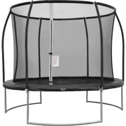AXI Boston Trampoline Rond Avec Filet Ø 305 Cm En Noir | Trampoline Inground / Enterré & Onground Pour Enfants | Pour Le Jardin / L'extérieur - Noir