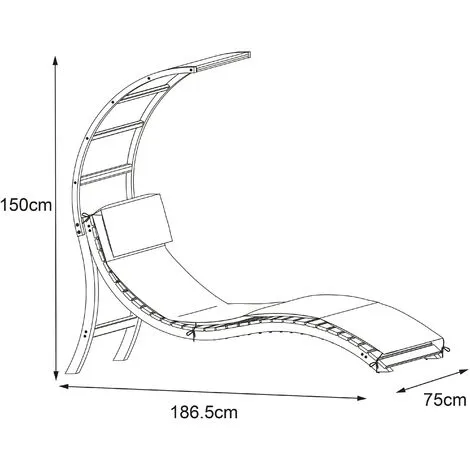 AXI Chaise Longue De Jardin Salina En Bois | Lit De Jardin Avec Toit & Coussin Pour Le Jardin | Bain De Soleil Individuelle Avec Toit Solaire Résistant Aux Intempéries En Bleu - Bleu 5 AXI Chaise Longue De Jardin Salina En Bois | Lit De Jardin Avec Toit & Coussin Pour Le Jardin | Bain De Soleil Individuelle Avec Toit Solaire Résistant Aux Intempéries En Bleu - Bleu – Image 5