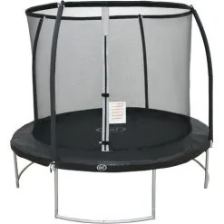 AXI Boston Trampoline Rond Avec Filet Ø 244 Cm En Noir | Trampoline Inground / Enterré & Onground Pour Enfants | Pour Le Jardin / L'extérieur - Noir