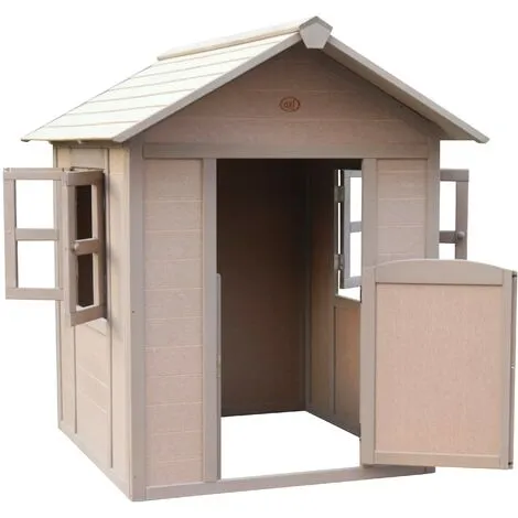 AXI Lakeside Valley Green Maison Enfant En Bois FSC & Resysta | Maisonnette / Cabane De Jeu Exterieur - Marron 2 AXI Lakeside Valley Green Maison Enfant En Bois FSC & Resysta | Maisonnette / Cabane De Jeu Exterieur - Marron – Image 2