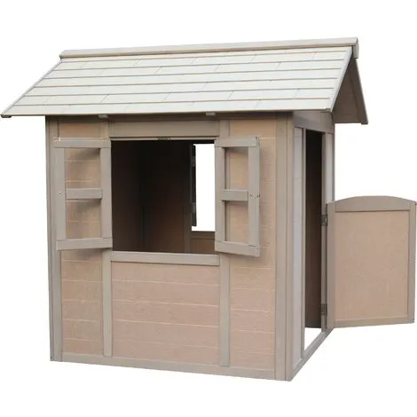 AXI Lakeside Valley Green Maison Enfant En Bois FSC & Resysta | Maisonnette / Cabane De Jeu Exterieur - Marron 4 AXI Lakeside Valley Green Maison Enfant En Bois FSC & Resysta | Maisonnette / Cabane De Jeu Exterieur - Marron – Image 4